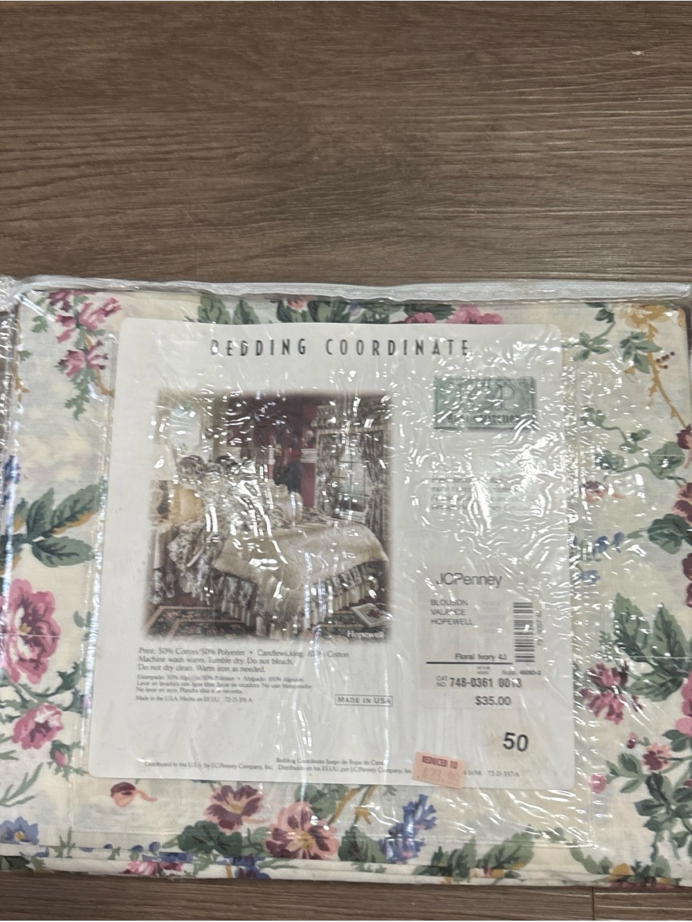 jcpenney Floral Ivory Curtain Panel with Multicolor Blooms